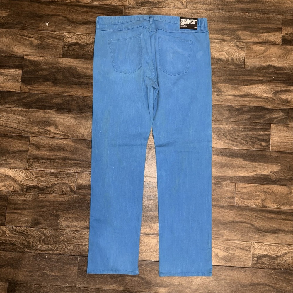 Y2K Vinatge TRUKFIT Blue Denim Jeans Men's Size 42x32 Relaxed Fit Lil Wayne